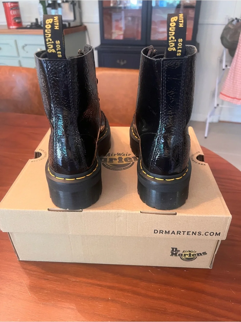Dr. Martens glossy black